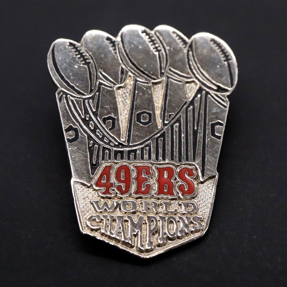 Rare 1995 San Francisco 49ers 5x World Champions Pin Super Bowl XXIX Vintage
